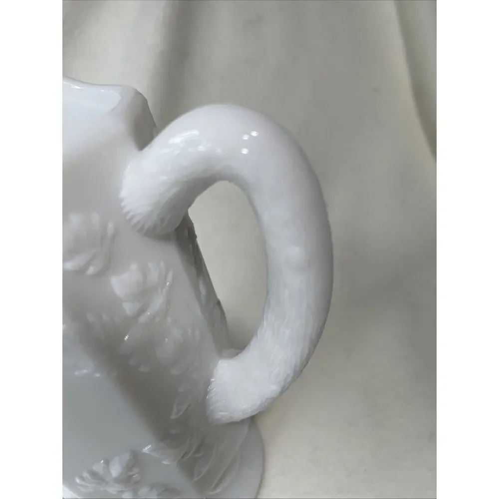 Vintage Westmoreland Milk Glass Paneled 8